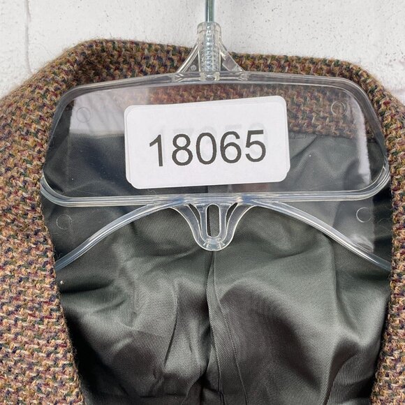 Hickey Freeman Blazer Men 44L Brown Multi Bespoke Canterbury Lambswool USA VTG - Picture 14 of 14